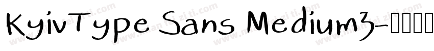 KyivType Sans Medium3字体转换